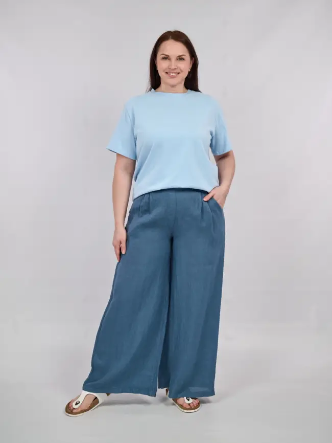 Палаццо лен Италия 7149-10 Размер 50-56 фото 69