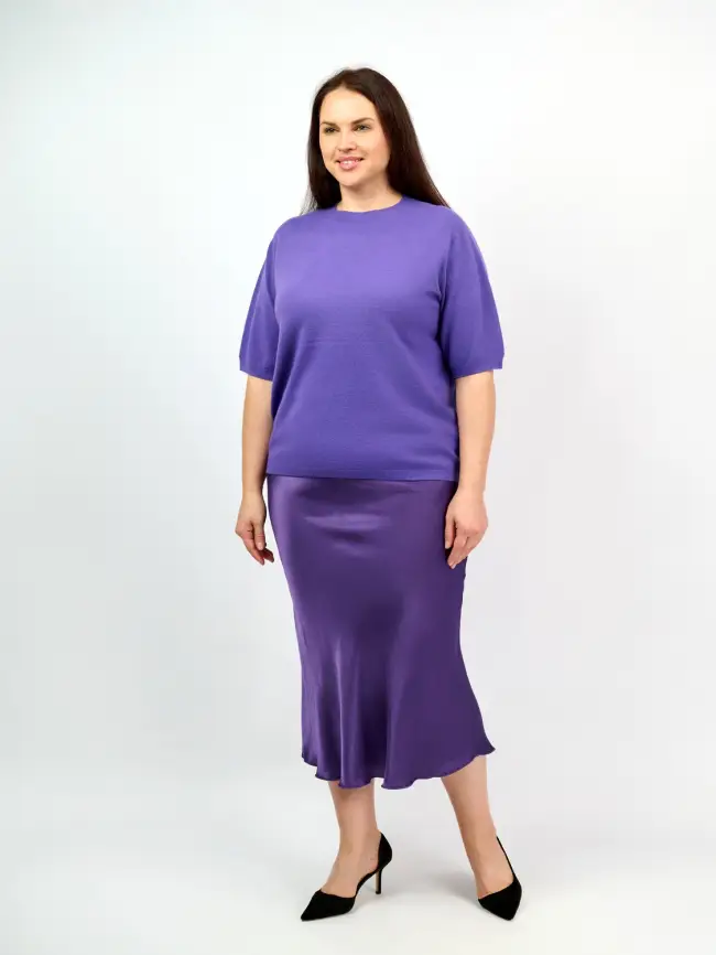 Юбка атлас 9298-1 Размер 48-56 фото 29