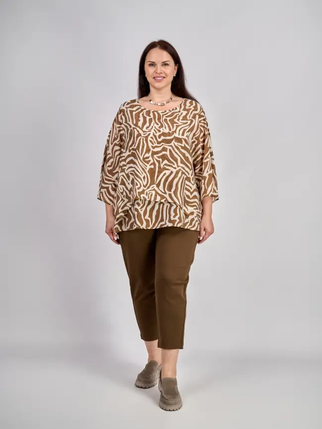 Блуза ЭттоПлюс 30059 Размер 50-58 фото 42