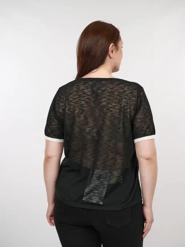 Джемпер короткий рукав 23066 размер 50- 58 фото 5