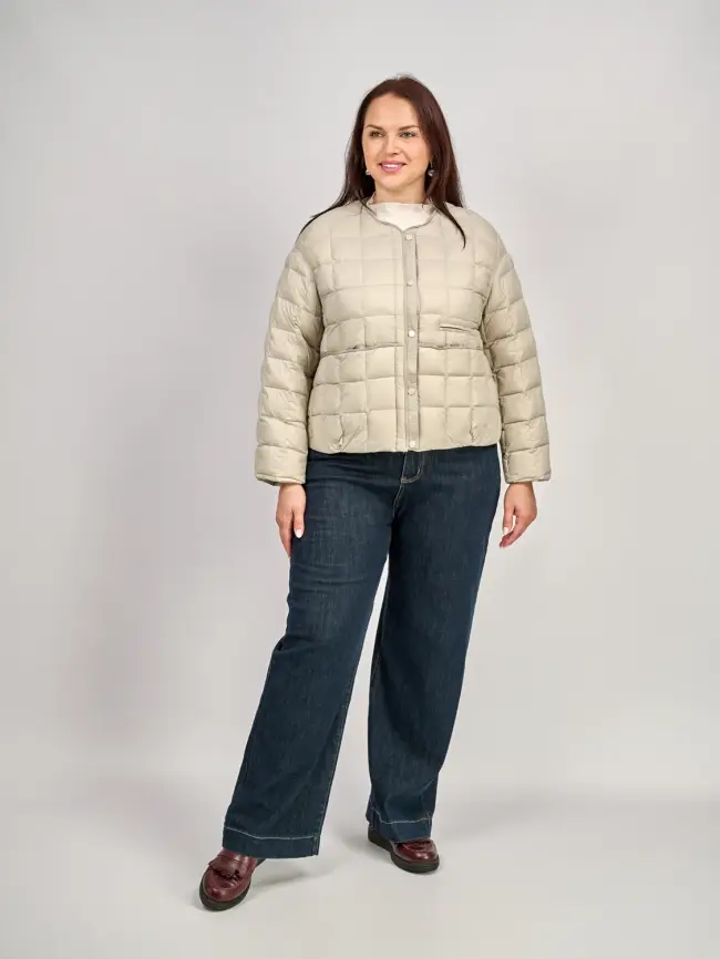 Куртка пух легкая 8176 Размер 44-52 фото 21