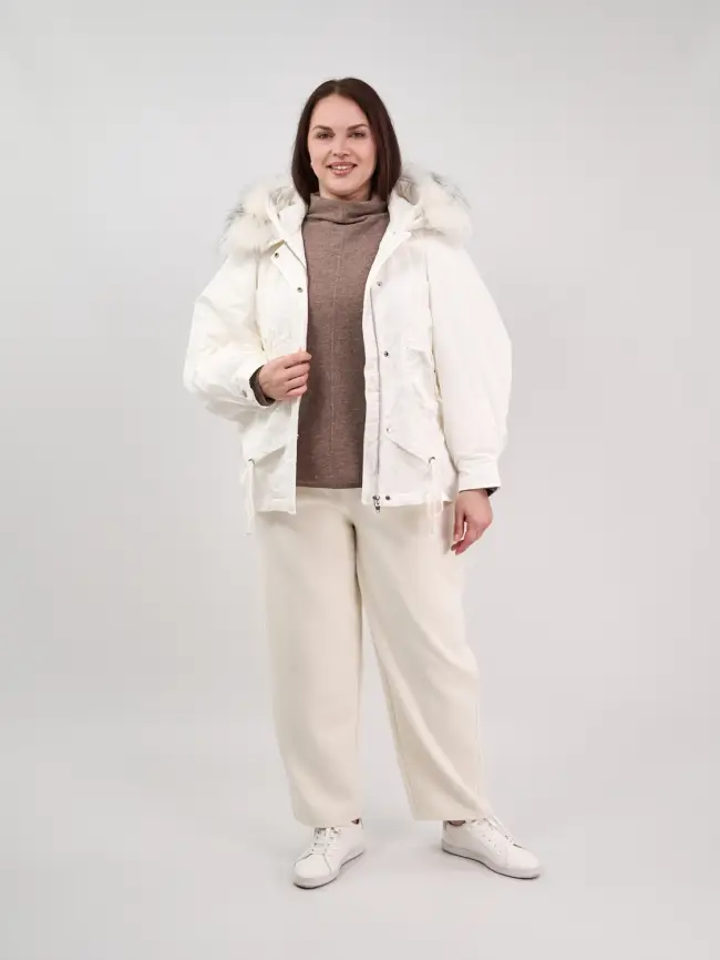 Пуховая куртка "Снежок" 8998 Размер 48-54 фото 3