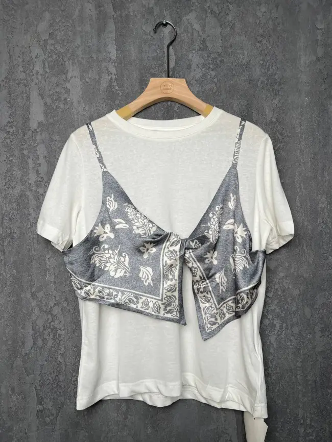 Футболка с топом 95259 Размер 46-50 фото 5