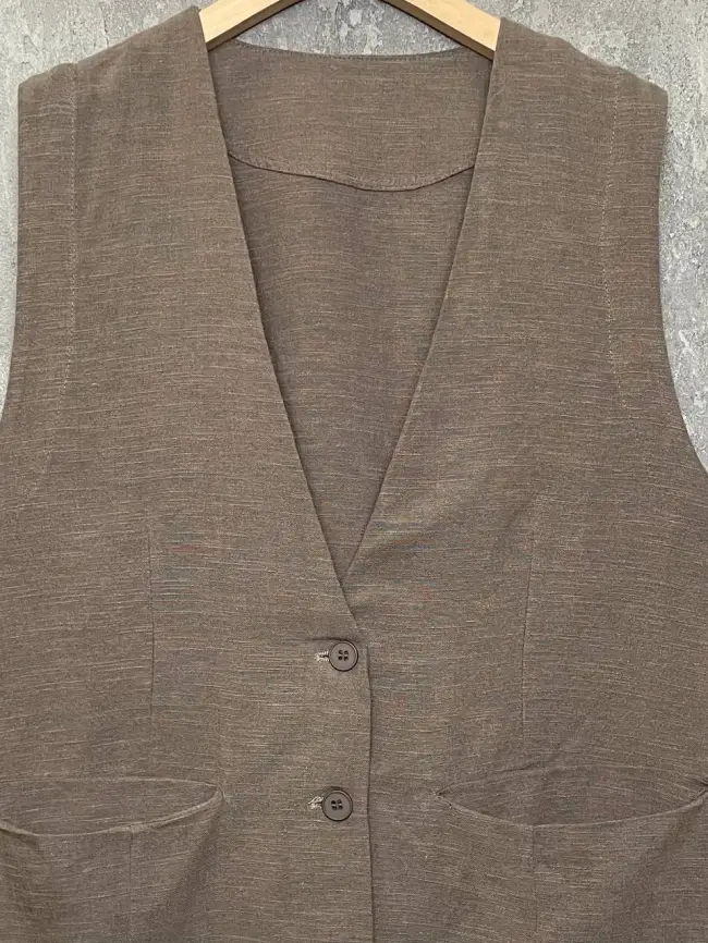 Удлиненный жилет 25018 Размер 50-58 фото 23