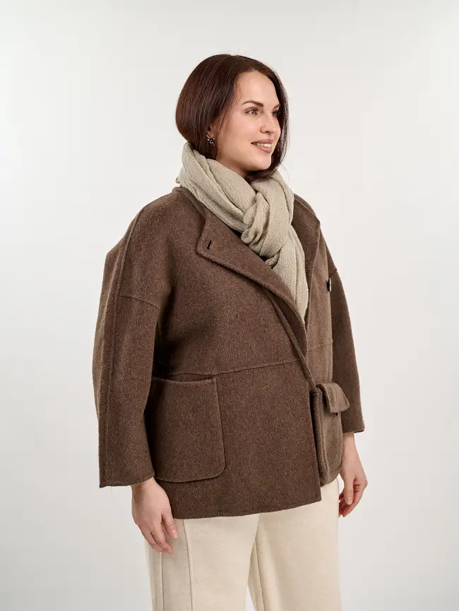 Пальто с сумкой 105 Размер 46-50 фото 4