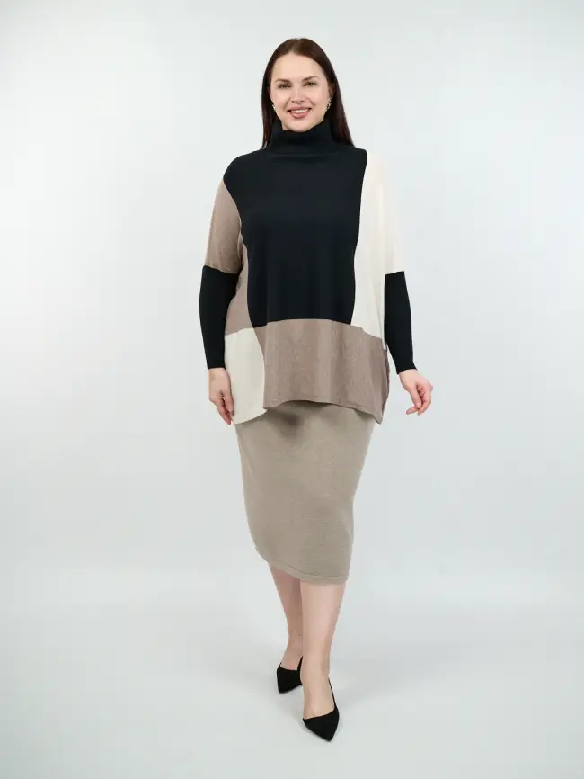 Юбка-карандаш ЭттоПлюс 272-1 Размер 54-58 фото 15