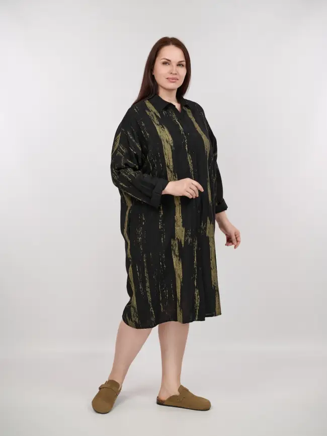 Платье рубашка ЭттоПлюс 22983 Размер 50-58 фото 3