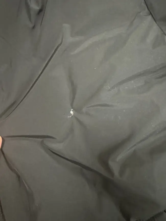 Зимний пуховик с поясом 2201 (черный) Уценка фото 2