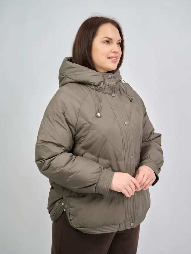 Пуховая куртка ЭттоПлюс 2553 Размер 48-54 фото 190