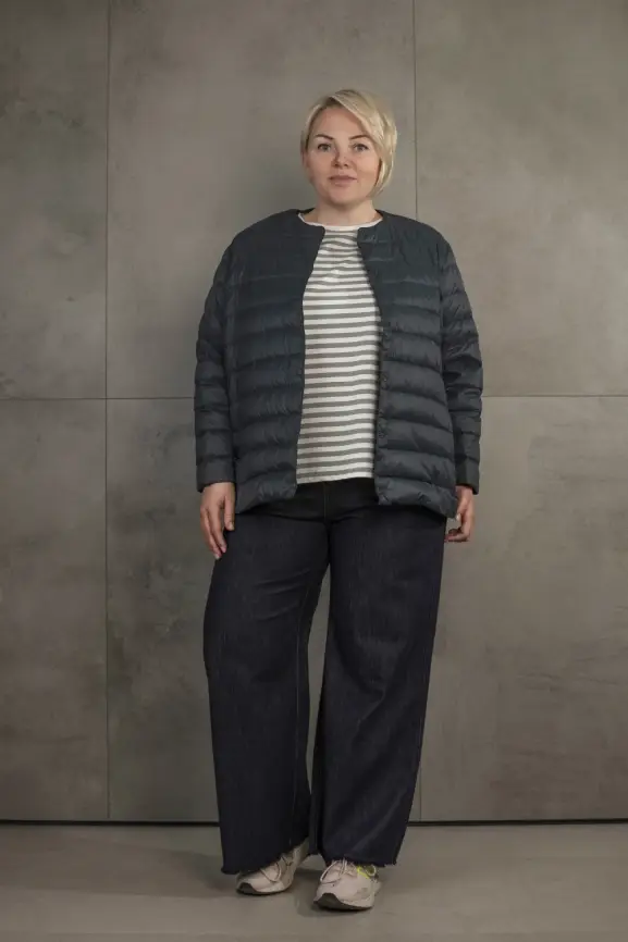 Легкая пуховая куртка 8802 Размер 46-56 фото 163