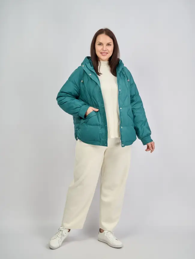 Пуховая куртка ЭттоПлюс 2553 Размер 48-54 фото 171