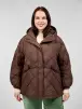 Стеганая куртка с капюшоном 8815 Размер 48-54