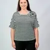 Футболка полоска ЭттоПлюс 33415 Размеры 50-58