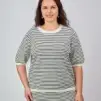 Джемпер в полоску ЭттоПлюс 25412 Размер 50-58