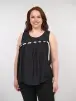 Блуза летняя 01175 Размер 46-48 (черный)